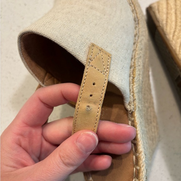 Toms Monica Canvas and Hemp Espadrilles /Wedge Sandals - Picture 7 of 10